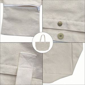 Best Selling Extra <b>Large</b> Cotton <b>Canvas</b> Shopping Tote <b>Bag</b> Reusable and Custom Printed Logo Oversize Grocery Tote <b>Bag</b> - Product Image 5