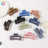 Vente en gros de pinces à cheveux griffe de requin en plastique de couleur unie haute élasticité conception de cheveux pour toutes les occasions