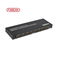 FJGEAR FJ-801HF Moniteur multi-afficheur HDMI 8 canaux, moniteur de sécurité 8-en-1 avec affichage Quad/PIP/PBP 4K 30Hz