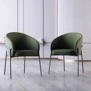 Silla <span class=keywords><strong>de</strong></span> Comedor Moderna con Estructura <span class=keywords><strong>de</strong></span> Acero, Cojín <span class=keywords><strong>de</strong></span> Tela Blanca y Base Metálica para Restaurante y Hotel, Modelo CJ-360E - Product Image 2