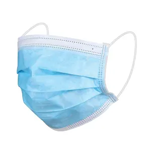 Masque facial de haute qualité en gros Blue Earloop 3ply masque facial médical jetable respirant et doux