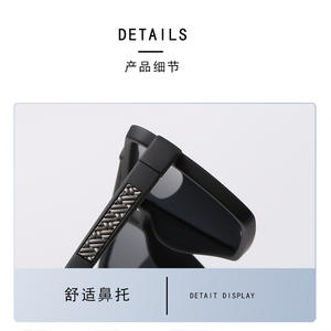 Lunettes de soleil polarisées pour hommes Bunkery, monture noire en PC, verres TAC, protection UV400, lunettes de conduite, type 3, pare-soleil - Product Image 4