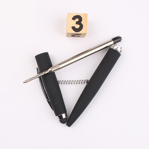 Bolígrafo de Metal Negro de <span class=keywords><strong>Buena</strong></span> Calidad de Fábrica, con Punta de Bola Mate y Logotipo Grabado Personalizado - Product Image 6