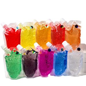 Brillo de labios de arcoíris Fruit para niños, aceite de base transparente, bolsa de pie, brillo de labios hidratante artesanal, único, venta al por mayor - Product Image 1