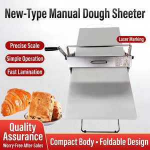 Laminoir à pâte compact à manivelle, en acier inoxydable, pliable, gain de place, pour la boulangerie - Product Image 5