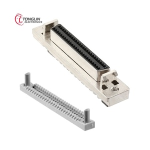 Conector AMPLIMITE .050 III, Receptáculo Hembra Tipo D de 50 Posiciones, 6-786862-5, Ensamblajes de Conectores 67868625 para Montaje en Panel - Product Image 1