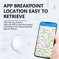 Traceur GPS double système iOS & Android pour animaux de compagnie, anti-perte pour chien, localisateur Bluetooth précis pour chiens et clés, compatible AirTag