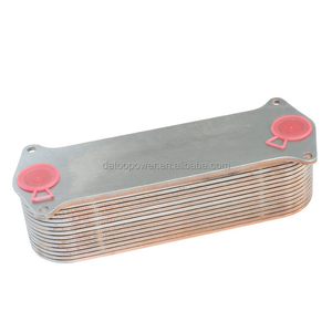 חלקי מנוע דיזל shanghai sec sc8d170g2b1 מנוע דיזל שמן קריר שמן מסנן מושב D17-030-01A + C - Product Image 2