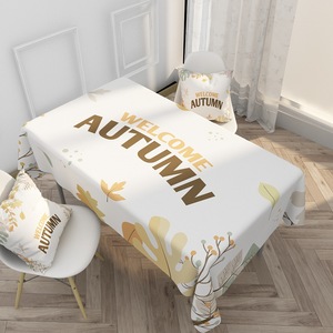 Tovaglia Autunnale 2026 in Poliestere Stile Nordico, Impermeabile, con Motivo a Foglie e Quadretti, per Ristorante e <span class=keywords><strong>Tavolo</strong></span> da Caffè, Ideale per il Ringraziamento - Product Image 6