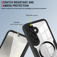 Coque arrière pour Samsung S24 FE S23 Ultra S22 Plus S21 Flexible TPU 360 Protection complète de l'écran protecteur magnétique S24FE