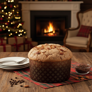 Panettone Milanese Fresh <b>Chocolate</b> & Coffee Flavored Christmas Cake with Gift Packaging - Product Image 3