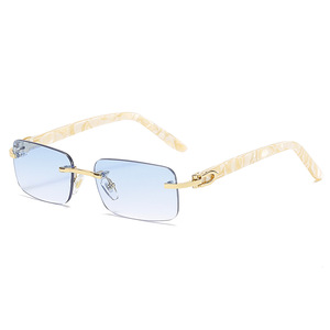 2025 marchio di lusso personalizzato alla moda <span class=keywords><strong>occhiali</strong></span> <span class=keywords><strong>da</strong></span> <span class=keywords><strong>sole</strong></span> firmati quadrati senza cornice verde <span class=keywords><strong>per</strong></span> PC <span class=keywords><strong>lenti</strong></span> senza montatura <span class=keywords><strong>per</strong></span> uomo e donna - Product Image 6