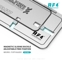 RF4 RF-PM17 Gabarit universel d'alignement et de laminage pour réparation d'écrans iPhone séries 12-17, outil de positionnement pour écran fixe et film