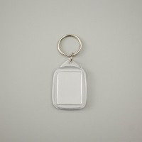 Porte-clés photo numérique en acrylique transparent et alliage de zinc, cristal, étanche, léger, logo personnalisé, cadeau promotionnel, ovale