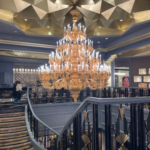 <span class=keywords><strong>Lampadario</strong></span> in Cristallo Europeo di Grandi Dimensioni per Hotel, <span class=keywords><strong>Ingresso</strong></span>, Sala Banchetti, Decorazione Matrimonio - Product Image 4