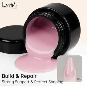 Lehchis Gel durcissant UV/LED rose 15ml sans <span class=keywords><strong>HEMA</strong></span> ni TPO, auto-nivelant, pour extension d'ongles, avec logo personnalisable, fournitures pour ongles - Product Image 2