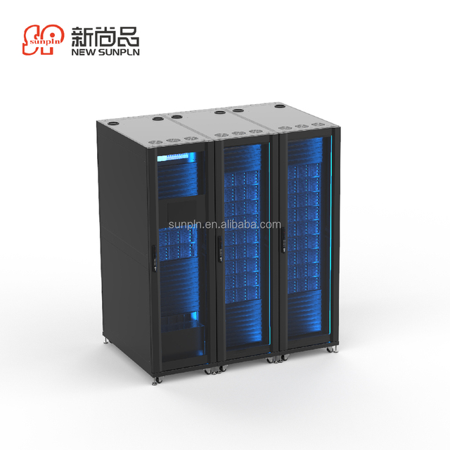 42U Smart Data Server Rack Cabinets Cold Aisle Containment System Modular Data Center All in One With LED Light