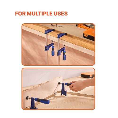 W2B 36 pollici apertura chiudibile a chiave in ghisa F morsetto resistente 2-Pack Bar morsetti per la lavorazione del legno struttura morsetto in acciaio