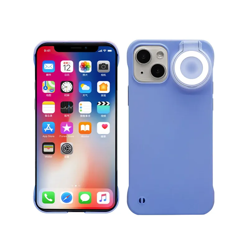 For Iphone 11 12 13 Fill Light Cover Phone Photo Led Mobile Phone Case With Selfie Light for apple phone