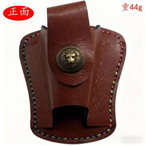 Sac de rangement en cuir pour lance-pierre Ztc446, 8 cm x 5 cm, sac de taille durable pour équipement de sport de plein air, rouge vin et noir - Product Image 5