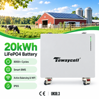 Batteries au lithium fer phosphate (LiFePO4) 48V 51.2V 400Ah 20kWh pour système de stockage d'énergie Powerwall, OEM ODM d'usine, à décharge profonde