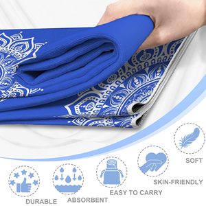 <span class=keywords><strong>Serviette</strong></span> de yoga avec points antidérapants, <span class=keywords><strong>serviette</strong></span> de yoga absorbante pour le yoga chaud, le Bikram, le Pilates et le fitness - Product Image 3