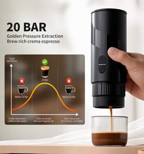 Cafetera Portátil de Fabricante, con Logotipo Personalizado, Mini Cafetera Espresso Recargable, Diseño para Viajes, Campamentos y Oficina, Cápsula 16--2 - Product Image 2