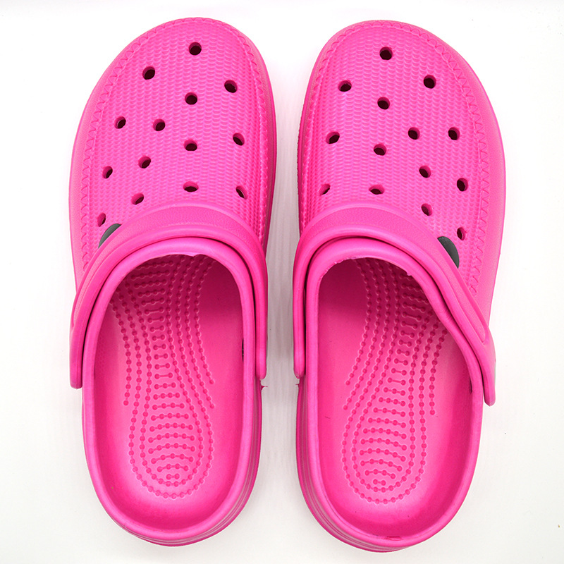 Men and Women Slippers Summer Clog Couples Baotou Beach Shoes EVA Garden Shoes
