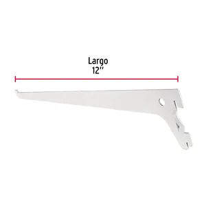 Master con 100 unidades Soporte plano blanco para cremallera simple, 30cm, FIERO - Product Image 3