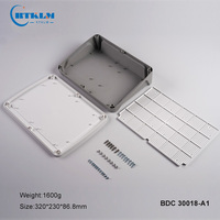 Boîtier en plastique ABS Boîte de jonction électronique bricolage Boîte de bureau ABS Boîtiers d'instruments électroniques en plastique 320*230*86.5mm
