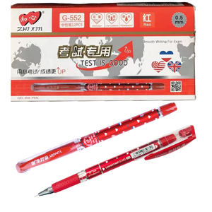 Zhixin Fine <span class=keywords><strong>Point</strong></span> 0.5Mm Bút Đáng Yêu In Thiết Kế Gel Bút G-552 Needle Mẹo Loại Bút Cho Sinh Viên - Product Image 4