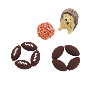 Personalizado bebé BPA libre fútbol adorable suelto de silicona para la joyería - Product Image 3