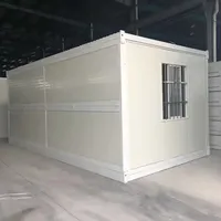 Maison préfabriquée TOPPRE à construction rapide, conteneur modulaire pliable de 20 pieds et 40 pieds, maison conteneur pliable pour le camping, petite maison conteneur, bureau à domicile