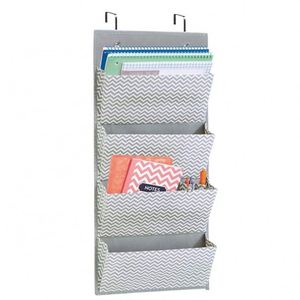 Best Over-the-Door Wire Rack with Hanging Sundries Pocket Organizer Foldable Fabric <b>Storage</b> Bags for Tools Jewelry <b>Shelf</b> <b>Storage</b> - Product Image 1
