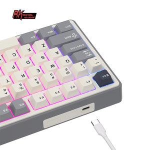 Clavier mécanique filaire RK R87Pro RK <span class=keywords><strong>ROYAL</strong></span> <span class=keywords><strong>KLUDGE</strong></span> 80% DIY Hotswap avec touches PBT Colorblock Teclado Mecanico - Product Image 6