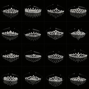 Nouvelle princesse enfants couronne strass diamant <span class=keywords><strong>bandeau</strong></span> filles danse <span class=keywords><strong>cheveux</strong></span> accessoires pour bébé anniversaire alliage <span class=keywords><strong>bandeau</strong></span> de <span class=keywords><strong>cheveux</strong></span> - Product Image 3