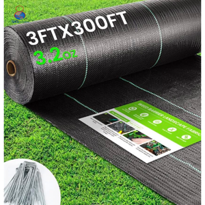 Toile de paillage tissée robuste et écologique pour jardin, couvre-sol <span class=keywords><strong>agricole</strong></span>, tissu paysager, <span class=keywords><strong>barrière</strong></span> anti-mauvaises herbes pour un contrôle efficace des adventices - Product Image 1