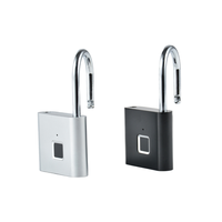 Serrure de porte électronique rechargeable par USB, intelligente, biométrique, sans clé, tactile, extérieure, étanche, en métal, avec lecteur d'empreintes digitales