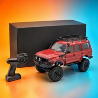 Voiture télécommandée RC Rock Crawler SUV 4x4 tout-terrain avec pneu de secours et phares antibrouillard, homologuée EN71 CE