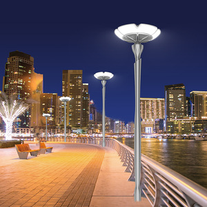 Lampadaire LED extérieur Pivoine Épanouieuse en alliage d'aluminium IP65, style européen, pour jardin, parc, villa - Product Image 1