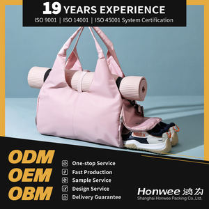 工場直販 大容量 ヨガバッグ シューズポケット付き 大型ヨガマットトート ヨガマットも収納可能 - Product Image 3