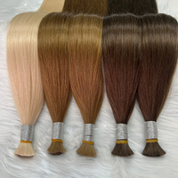 Extensions de cheveux humains blonds blancs en gros, extensions de cheveux naturels russes Remy vierges bruts en vrac