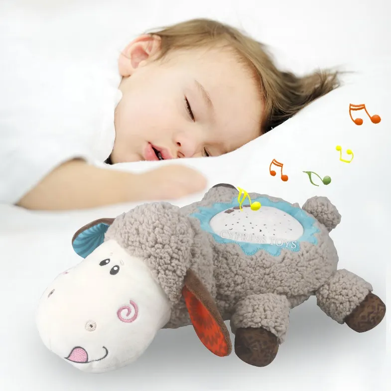 Baby Beruhigendes Spielzeug Umwelt freundlicher Plüsch komfort Tier puppe Baby projektor Schlafs pielzeug Mit Musik Für Neugeborene