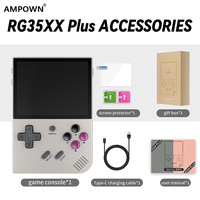 Consola de Juegos Portátil para Niños Rg35xx Plus, Sistema Linux, Reproductor de Video de Bolsillo con Tarjeta de Memoria