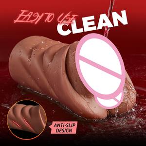 Jouet sexuel adulte <span class=keywords><strong>masturbateur</strong></span> masculin vibrateur oral en silicone avec fonction vagin pour la masturbation masculine - Product Image 3