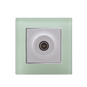 Productos calientes para vender en línea Directo de fábrica Color personalizado Calidad Europea 1 Gang <span class=keywords><strong>TV</strong></span> Socket Hembra 86X86MM - Product Image 1