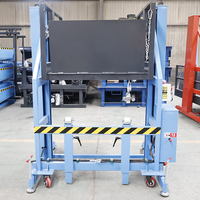 Table élévatrice mobile hydraulique de 2 à 3 tonnes, élévateur de fret homologué CE, efficace pour le chargement et le déchargement des conteneurs en entrepôt