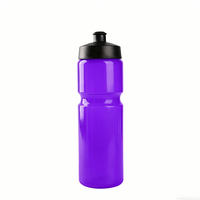 Bouteille d'eau de sport en plastique compressible de 750 ml pour la course à pied et les activités sportives en plein air