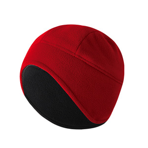 Fleece Earflap Cap Style 135 Solid Color Windproof Outdoor Cycling Hat Adult Sports Cap - Product Image 4