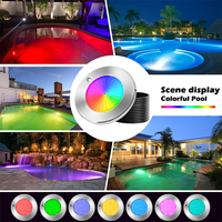 Lampe LED pour piscine, étanche IP68, en acier inoxydable, 12V, changement de couleur RGB, remplacement pour les luminaires Pentair Hayward